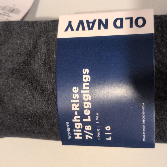 Old Navy Dark Gray High-Rise 7/8 Leggings - Picture 2 of 2